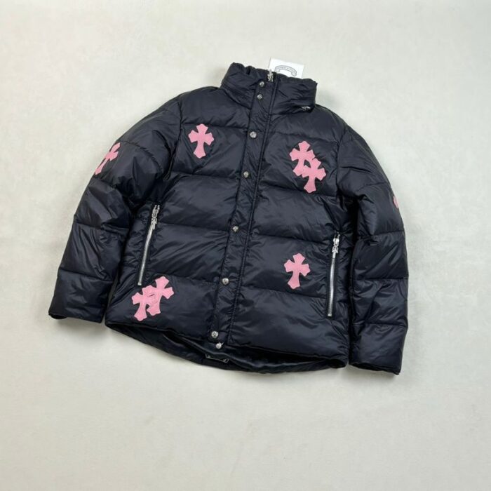 Jacket Puffer Chrome Hearts Black Cross CH080 - Image 4