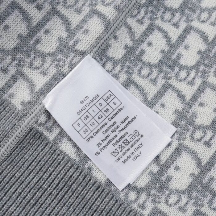 Hoodie Christian Dior Monogram Knit Jacket DO067 - Image 14