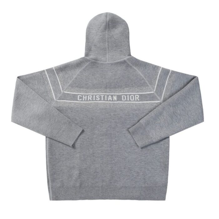 Hoodie Christian Dior Monogram Knit Jacket DO067 - Image 6