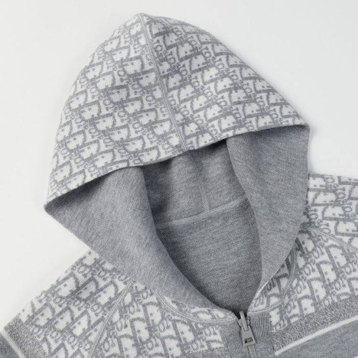 Hoodie Christian Dior Monogram Knit Jacket DO067 - Image 13