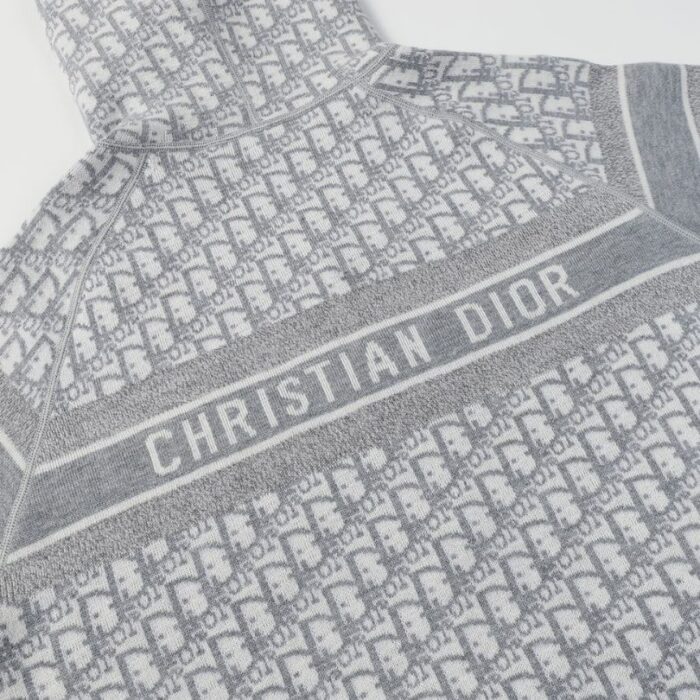 Hoodie Christian Dior Monogram Knit Jacket DO067 - Image 9