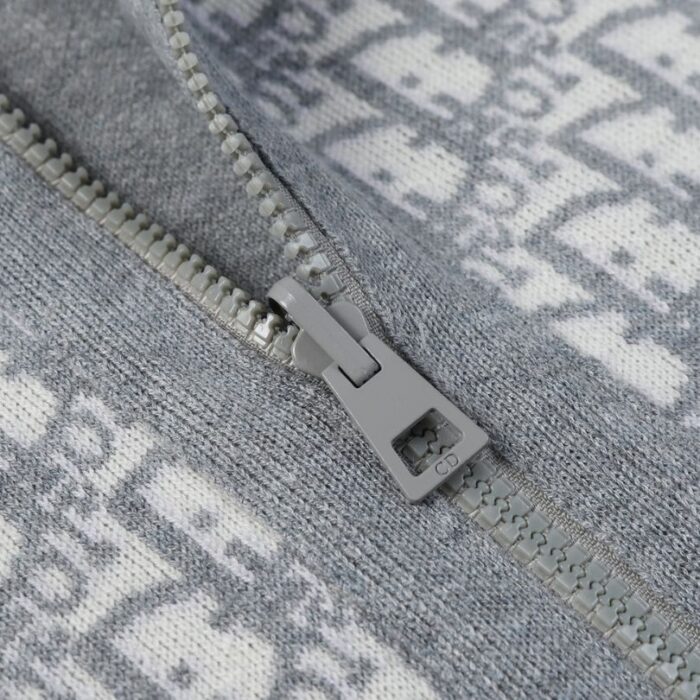 Hoodie Christian Dior Monogram Knit Jacket DO067 - Image 12