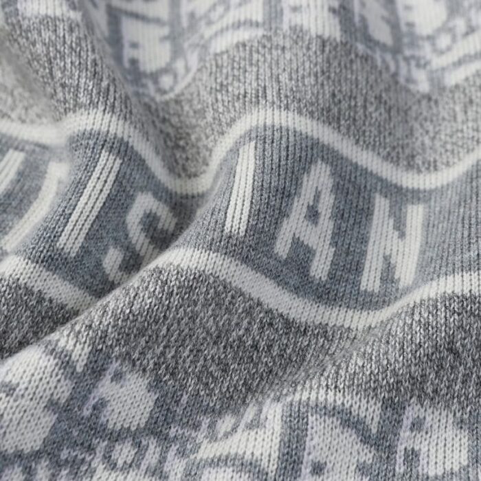 Hoodie Christian Dior Monogram Knit Jacket DO067 - Image 11