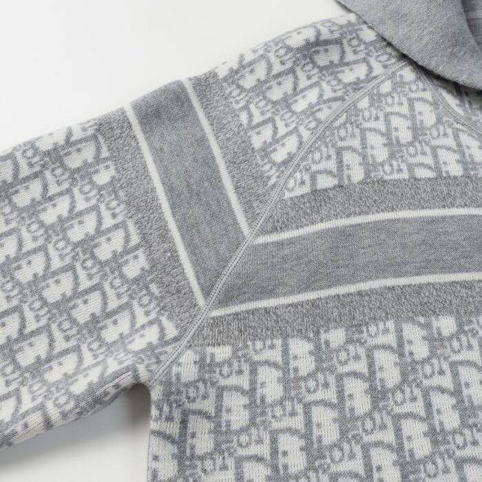 Hoodie Christian Dior Monogram Knit Jacket DO067 - Image 10