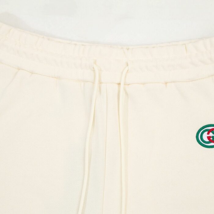 Shorts Gucci Beige Monogram Trim GC090 - Image 5