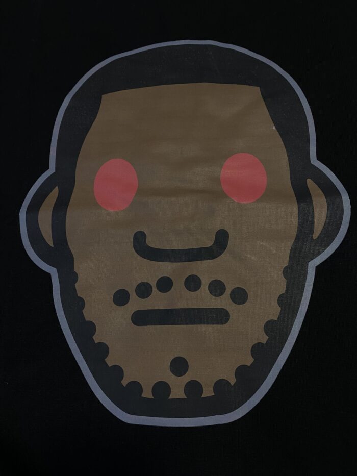 T-shirt BAPE Red Eye Face White BP056 - Image 4