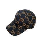 Cap Gucci GG Monogram Black and Brown GC124