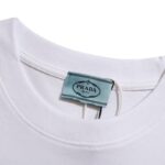 T-shirt Prada Milano Triangle Logo White PD021 - Image 8