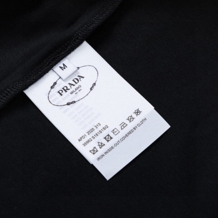 T-shirt Prada Milano Black Drip Logo PD035 - Image 9