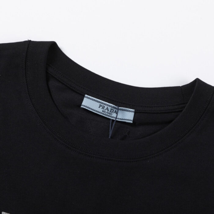 T-shirt Prada Milano Black Drip Logo PD035 - Image 8