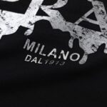 T-shirt Prada Milano Black Drip Logo PD035 - Image 5