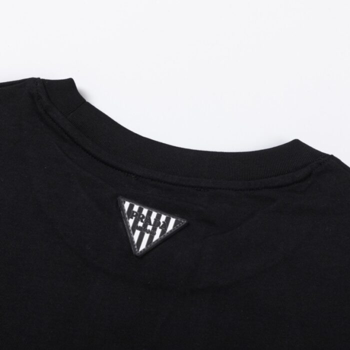 T-shirt Prada Milano Black Drip Logo PD035 - Image 6