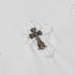 T-shirt Chrome Hearts White Cross Embroidery CH030 - Image 6
