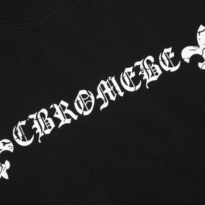 T-shirt Chrome Hearts Horseshoe Black Logo CH014 - Image 4