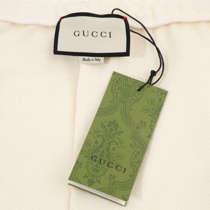 Shorts Gucci Beige Monogram Trim GC090 - Image 9