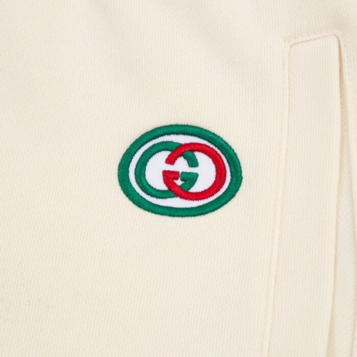 Shorts Gucci Beige Monogram Trim GC090 - Image 4