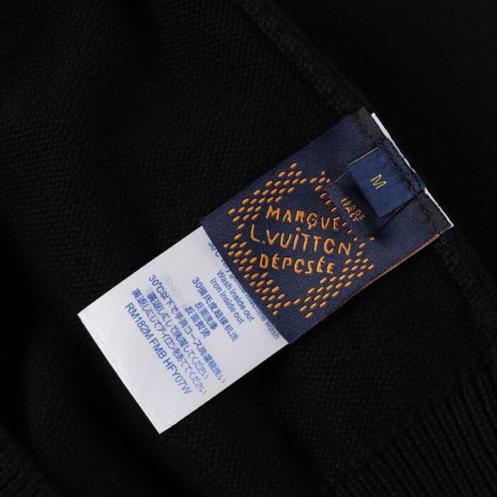 Hoodie Louis Vuitton LV Embroidered Zip-Up LV056 - Image 10
