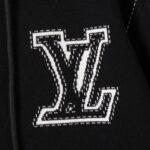 Hoodie Louis Vuitton LV Embroidered Zip-Up LV056 - Image 4
