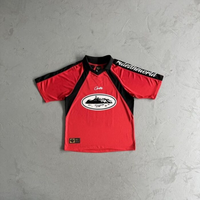 T-shirt Corteiz RTW 18 Red Jersey CZ004 - Image 2