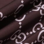 Jacket Gucci Monogram Hooded Brown GC098 - Image 7