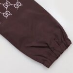 Jacket Gucci Monogram Hooded Brown GC098 - Image 6