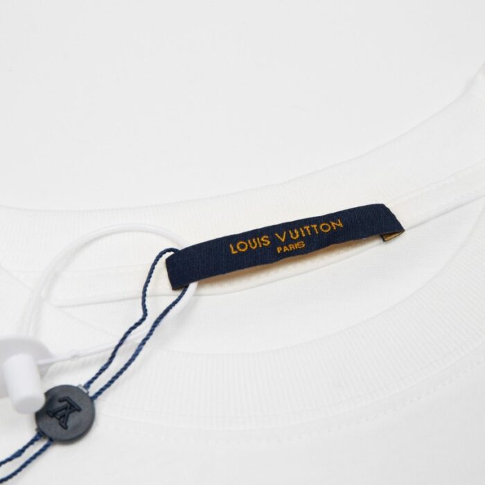 T-shirt Louis Vuitton Rope Logo White LV027 - Image 8