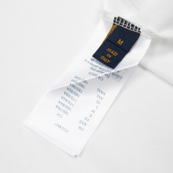 T-shirt Louis Vuitton Rope Logo White LV027 - Image 10