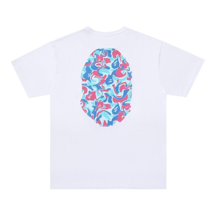 T-shirt BAPE Color Camo Ape Head White BP007 - Image 2