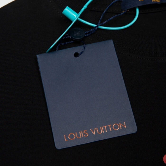 T-shirt Louis Vuitton Very Lovely Black LV017 - Image 8