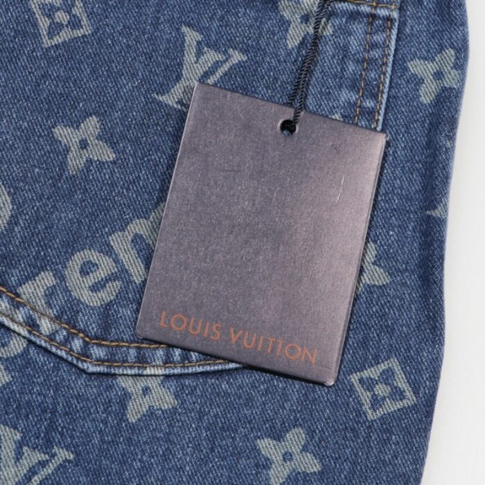 Pants Louis Vuitton x Supreme Monogram Denim LV045 - Image 9