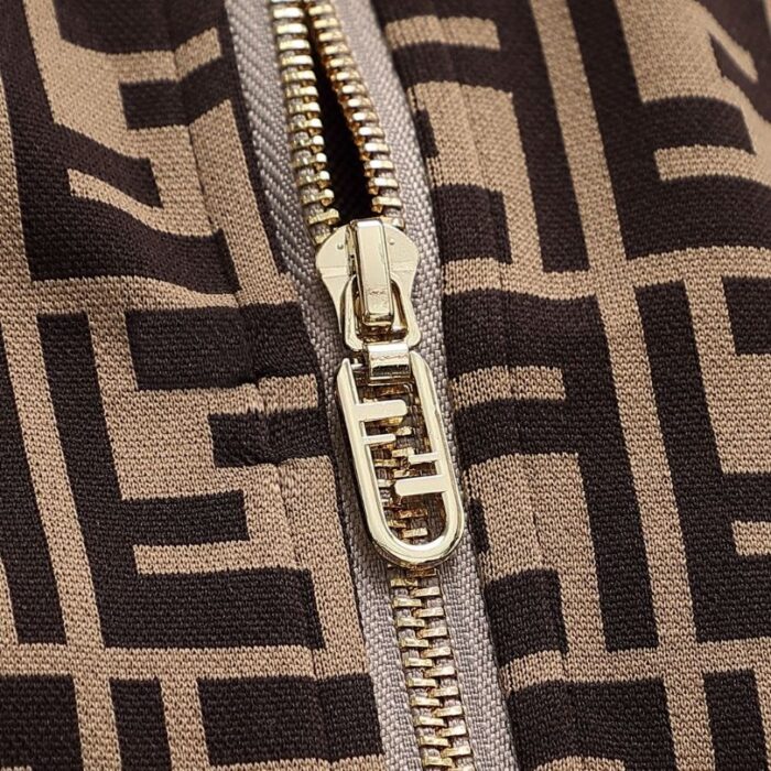 Set Tracksuit Fendi FF Monogram Beige FE006 - Image 10