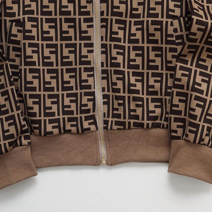 Set Tracksuit Fendi FF Monogram Beige FE006 - Image 7