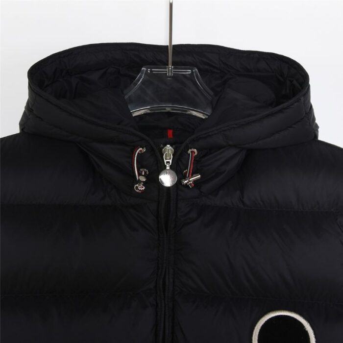 Vest Puffer Moncler Hooded Black Logo MCL011 - Image 5