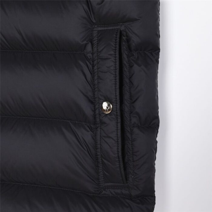Vest Puffer Moncler Hooded Black Logo MCL011 - Image 6