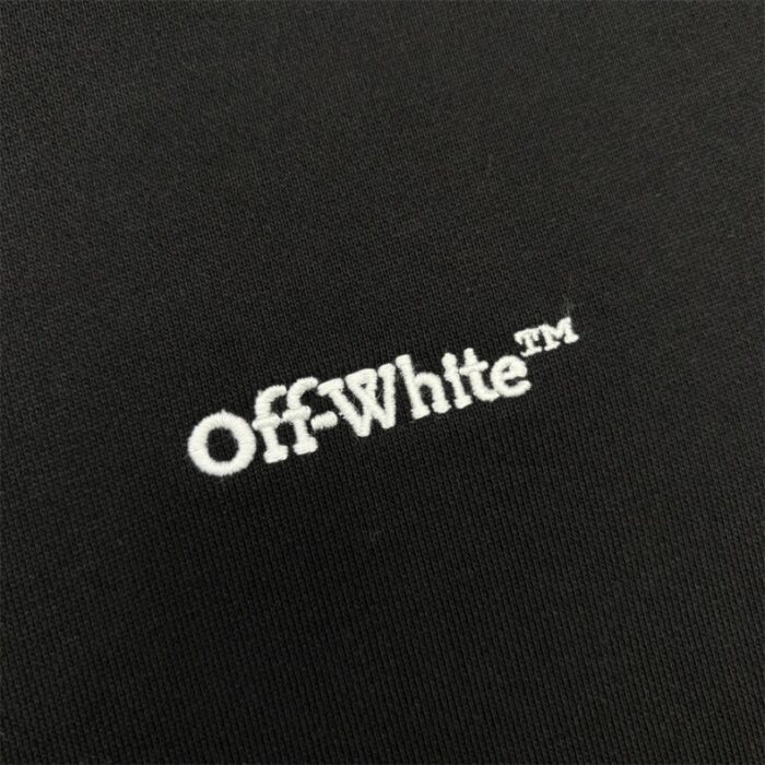 Hoodie Off-White Black Graphic OFF015 - Image 4