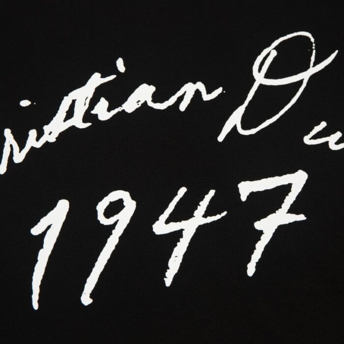 T-shirt Dior Black Monogram Logo DO063 - Image 4