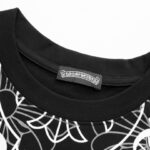 T-shirt Chrome Hearts Cross Pattern Black CH002 - Image 9