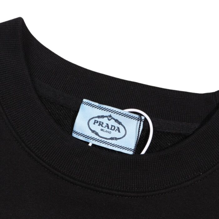 Sweatshirt Prada Milano Black Crewneck PD026 - Image 8