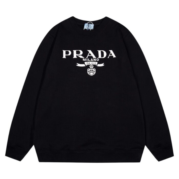 Sweatshirt Prada Milano Black Crewneck PD026 - Image 2