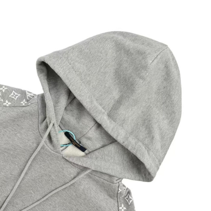Hoodie Louis Vuitton Monogram Grey LV039 - Image 6