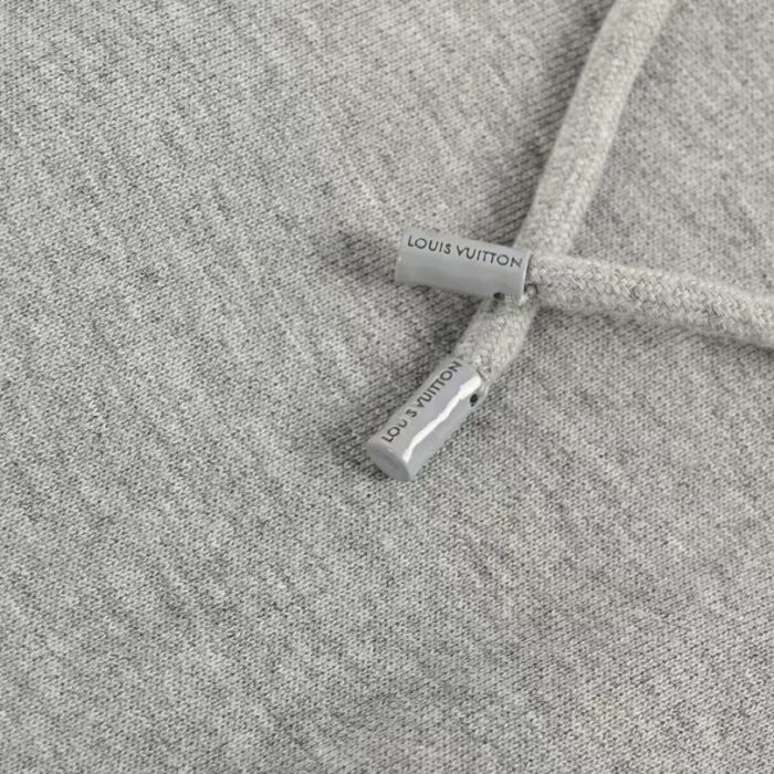 Hoodie Louis Vuitton Monogram Grey LV039 - Image 5