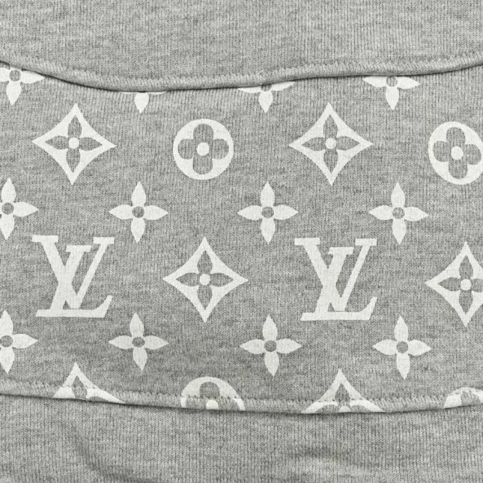 Hoodie Louis Vuitton Monogram Grey LV039 - Image 4