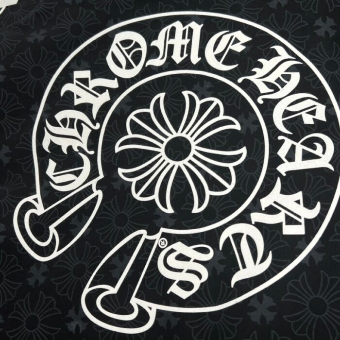 Hoodie Chrome Hearts Hearts Zip Black Monogram CH063 - Image 4