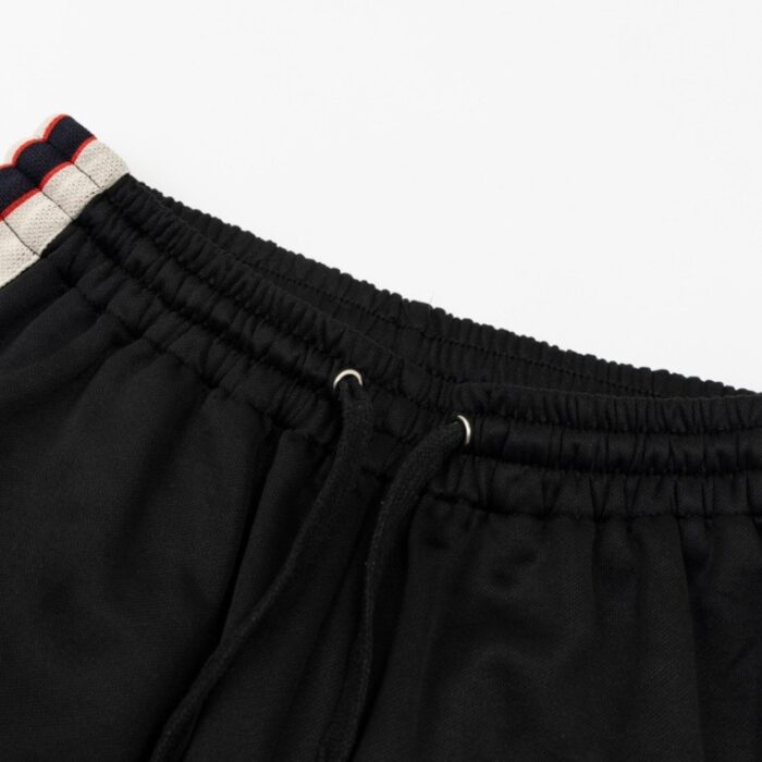 Shorts Gucci Logo Stripe Black GC076 - Image 4