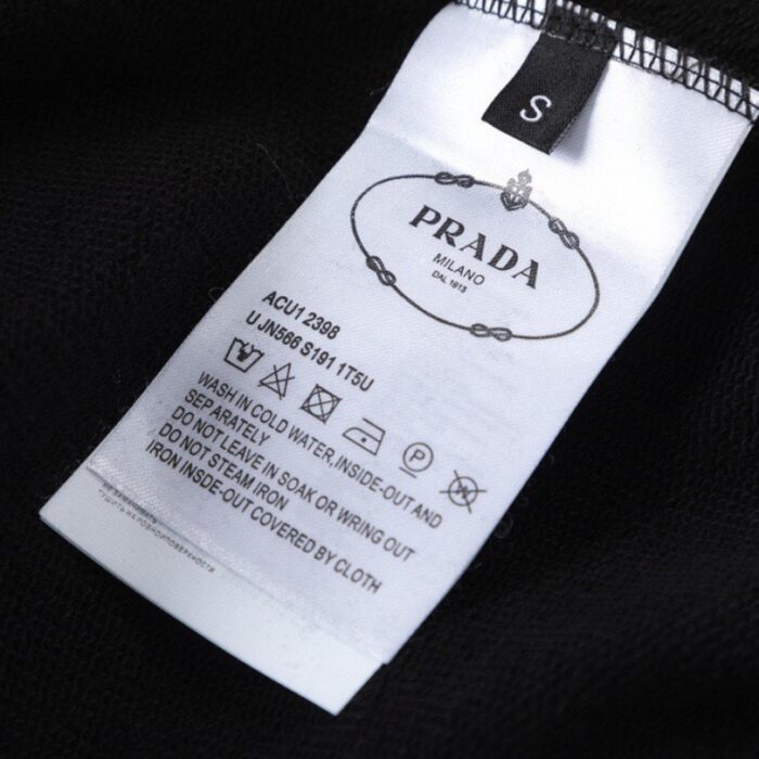Pants Joggers Prada Black Milano Logo PD052 - Image 9