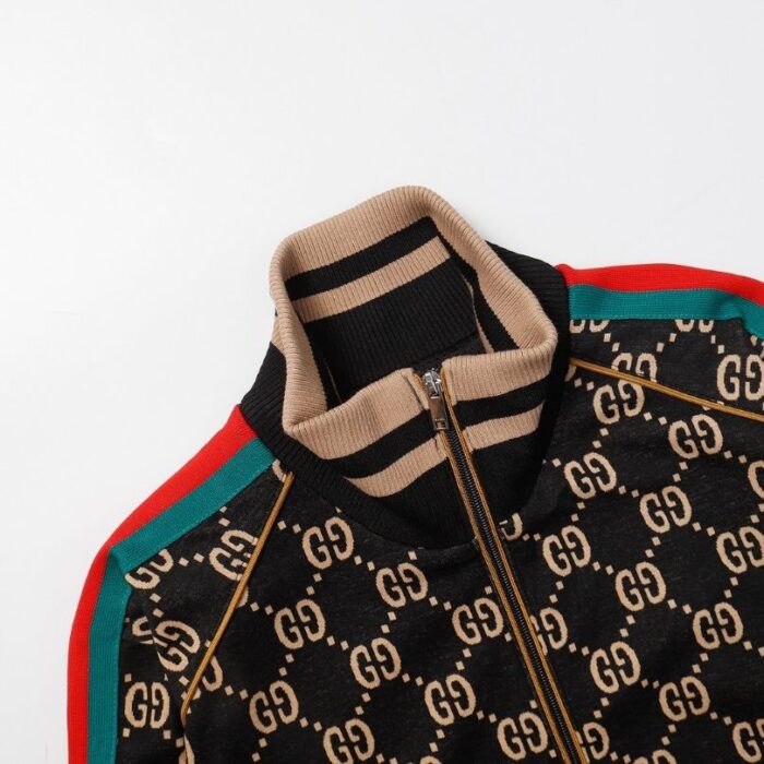 Jacket Track Gucci GG Monogram Black GC105 - Image 6