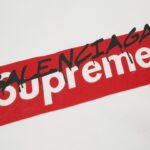 T-shirt Balenciaga x Supreme Collab White SP030 - Image 4