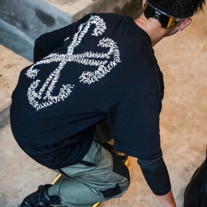 T-shirt Off-White Arrows Logo Black White OFF014 - Image 10