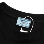 T-shirt Prada Milano Crest Logo Black PD013 - Image 8