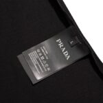 T-shirt Prada Milano Crest Logo Black PD013 - Image 10